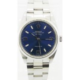 Rolex Air King Stainless Steel Blue Dial 34mm Automatic Watch